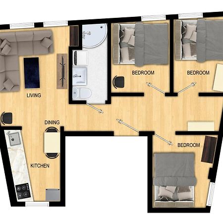 Family Friendly 3Br - Quiet Area - Behind Bryggen Apartamento Bergen Exterior foto
